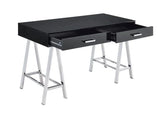 Coleen Black High Gloss & Chrome Desk Model 92227 By ACME Furniture
